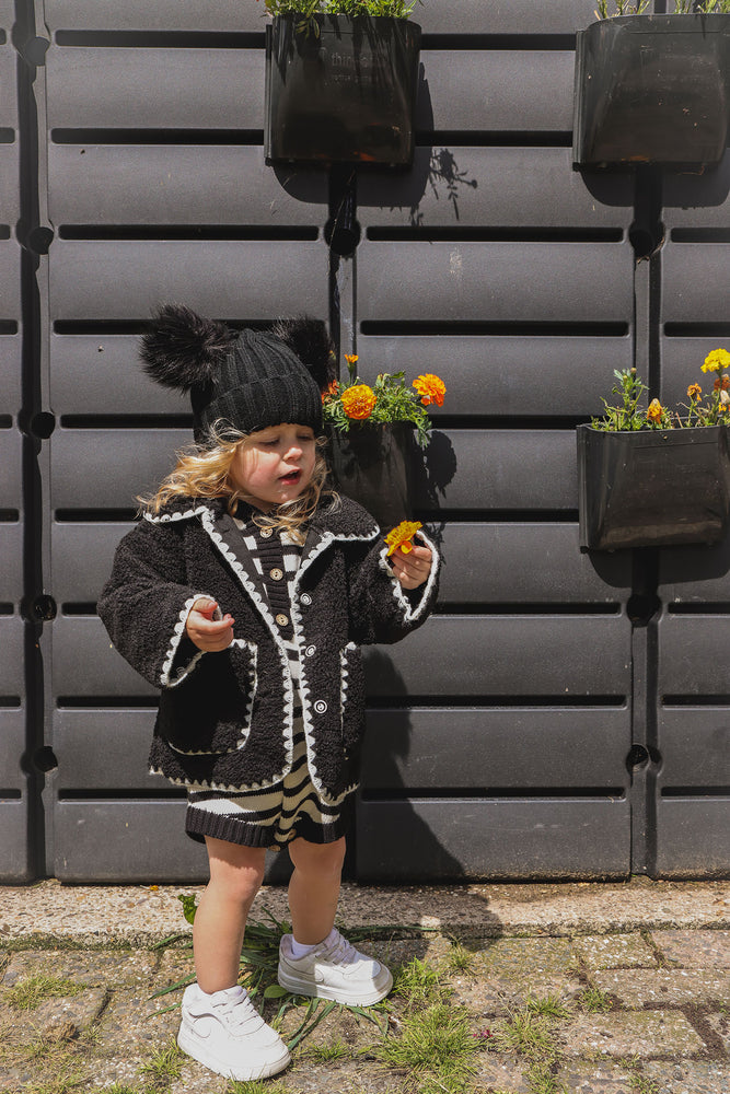 Hallie Pompom Beanie 